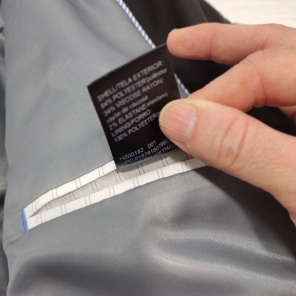 J.M. Haggar Black Classic Fit 48 Long Single Breast Premium Stretch Suit Jacket - Picture 3 of 15